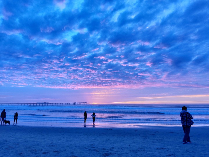 ocean beach blue