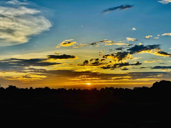 sunset summer winter
