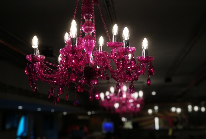The chandelier