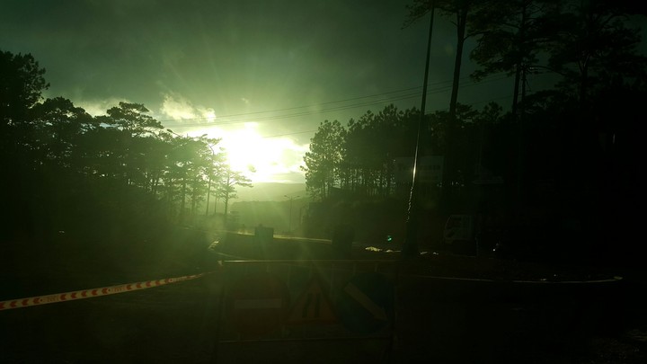 Sunset's moment