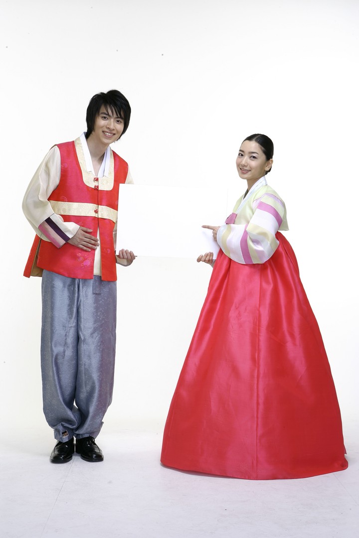 Couple in Korean Dress
