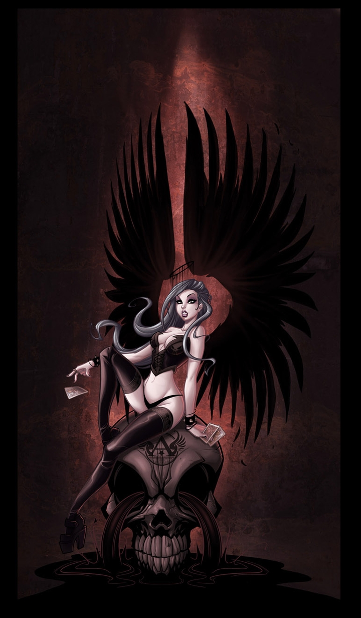 Pin up dark angel
