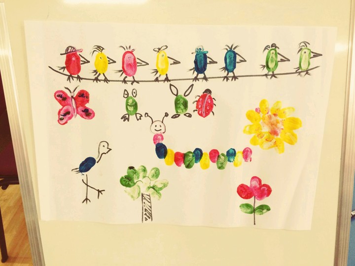 finger paint art