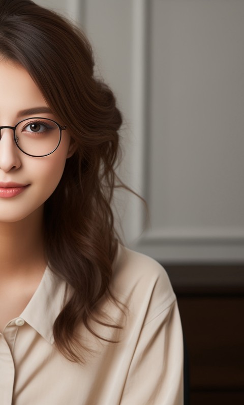 Girl with glasses