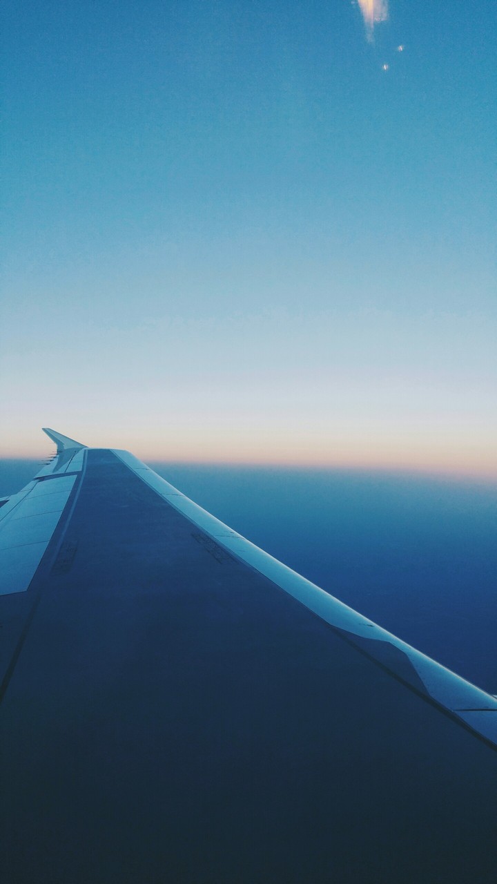 early morning plane ride