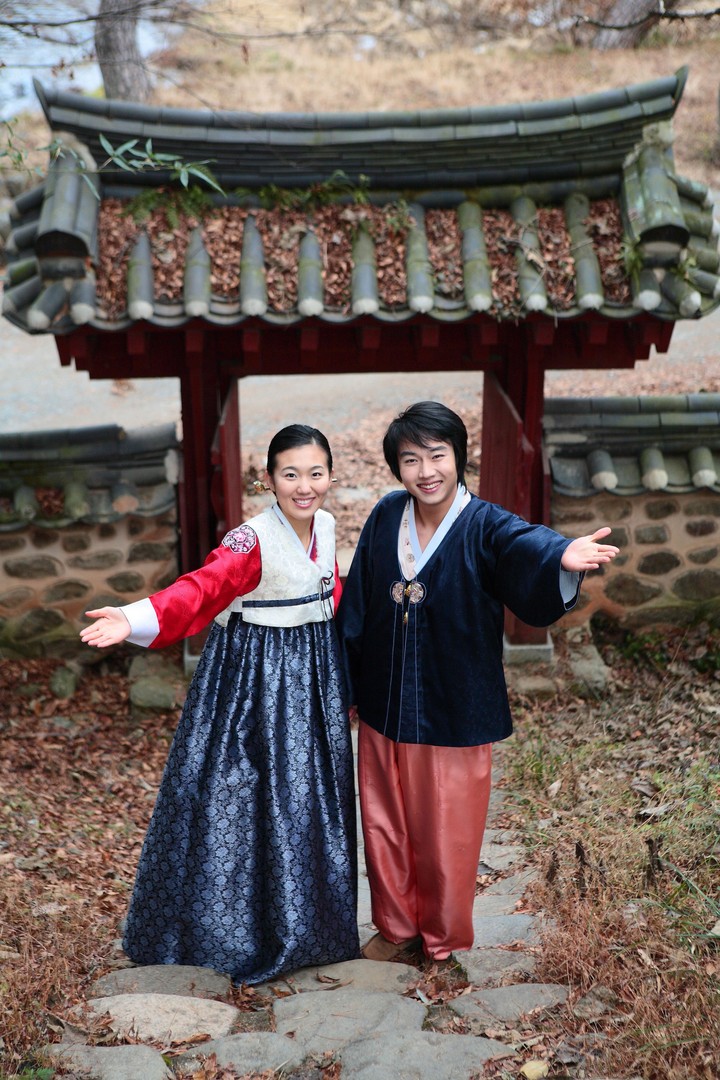Couple in Korean Dress II