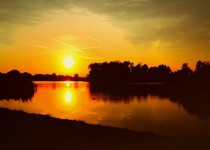 sunset Moritzburg