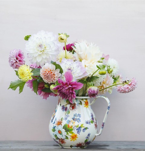 Pitcher & bouqet
