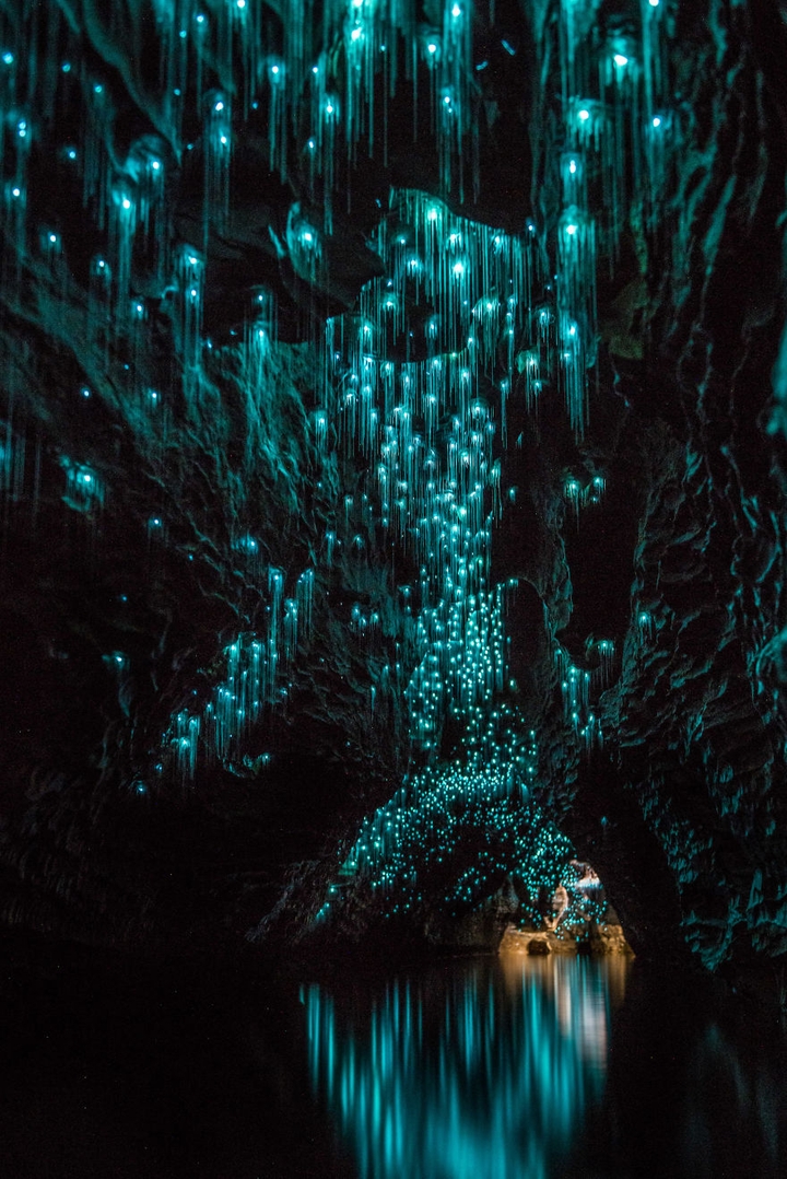 Caverna na Nova Zelandia.