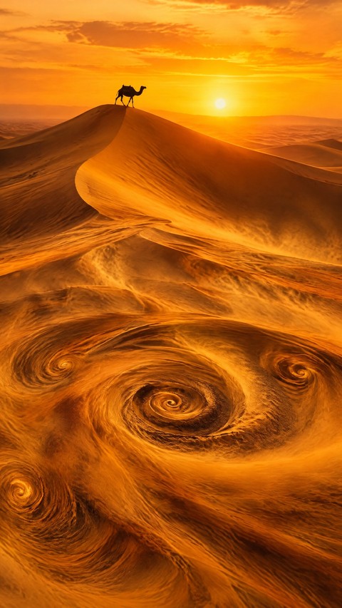 Desert, cloud wallpapers