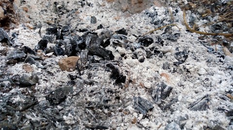 ash after