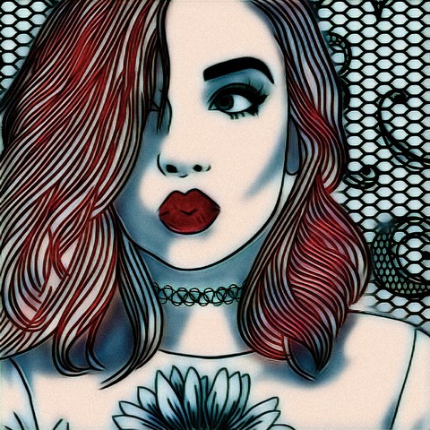 hình nền redhair, illust
