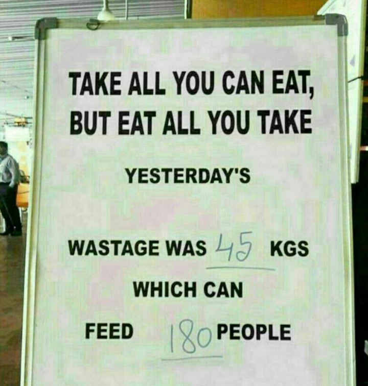 It was written in a restaurant..