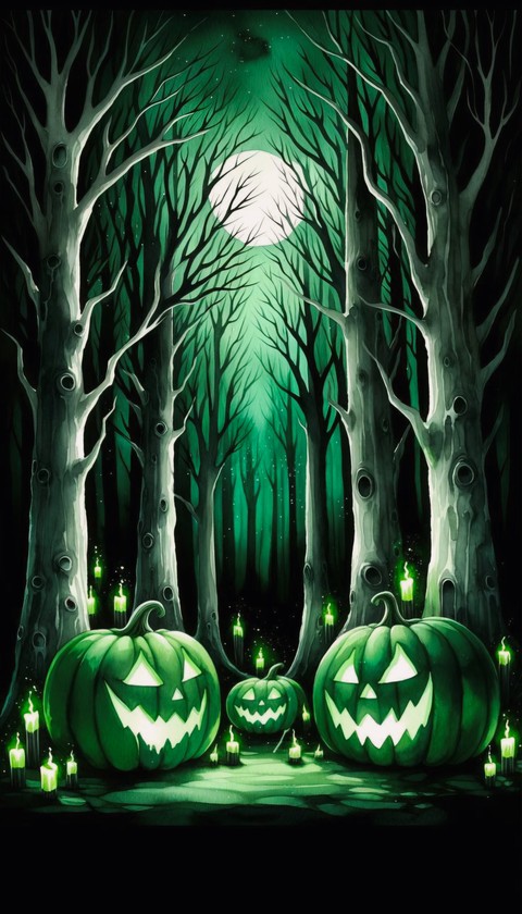 GREEN NIGHT FOREST