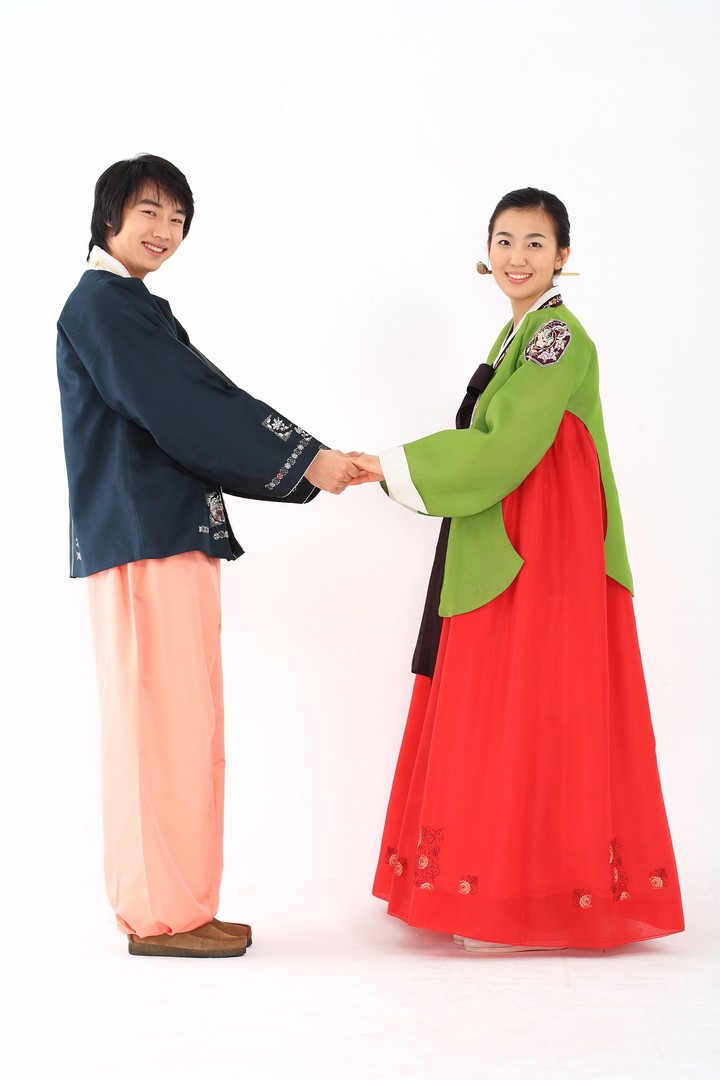 Couple in Korean Dress I