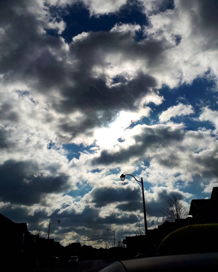 clouds on a sunny day