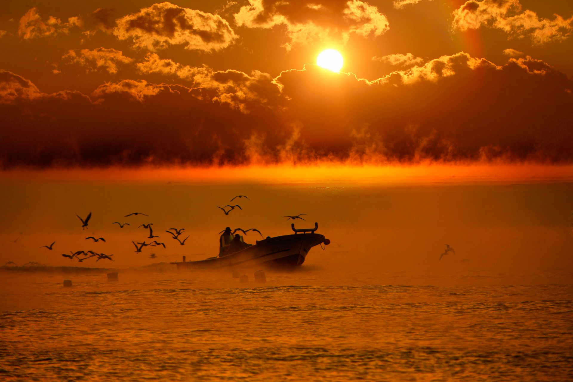 Sailing of fisherman