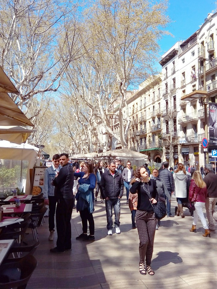 La Rambla shiny day