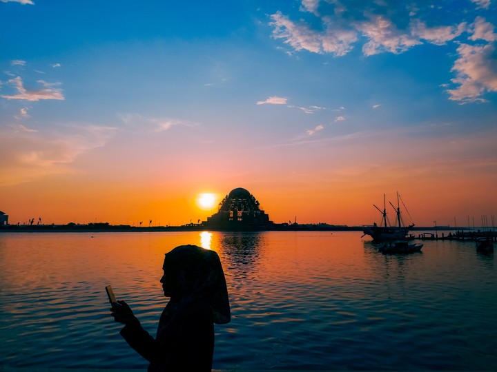 sunset in the beach