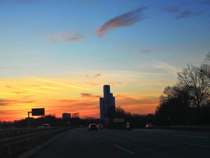 Sunset in my city