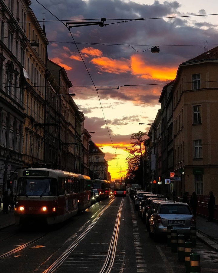 city sunset