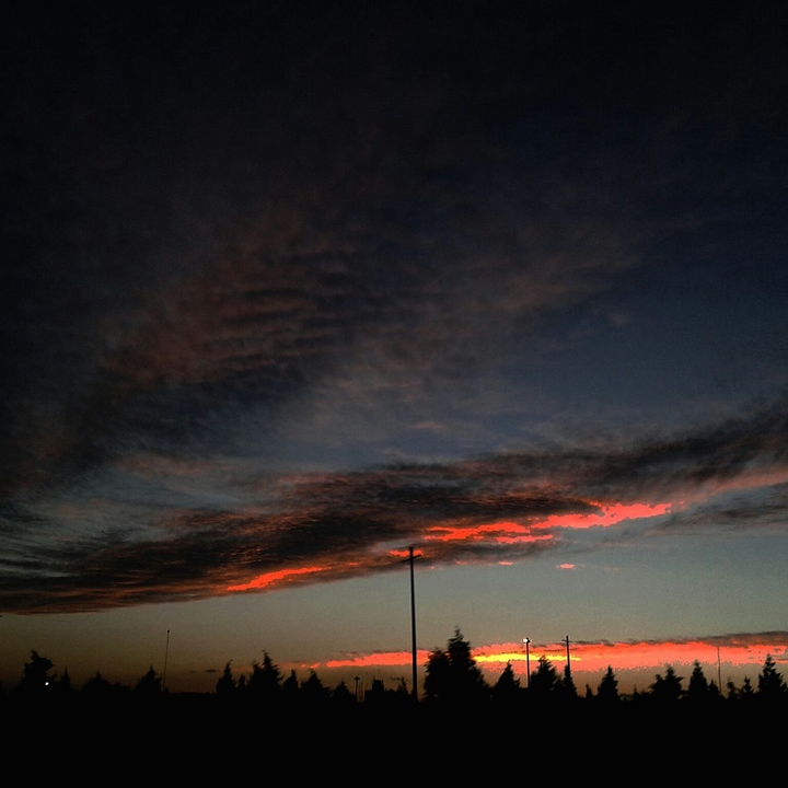 sun goes down