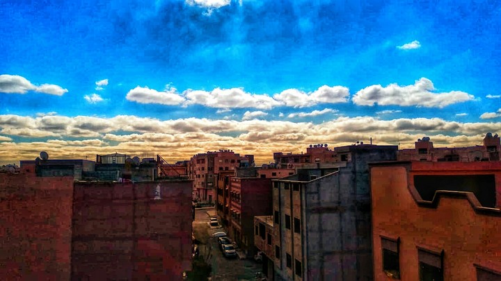sunset at Marrakech
