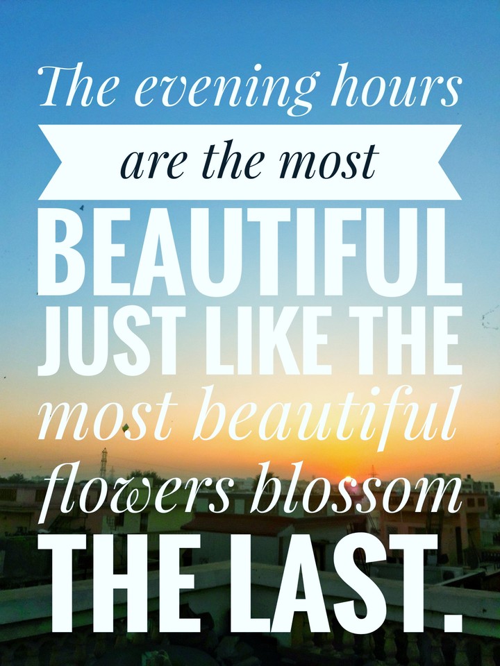 evening..!!