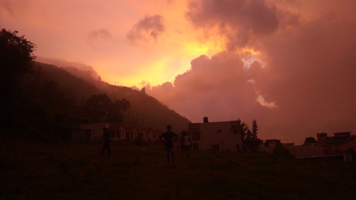 Orange sky