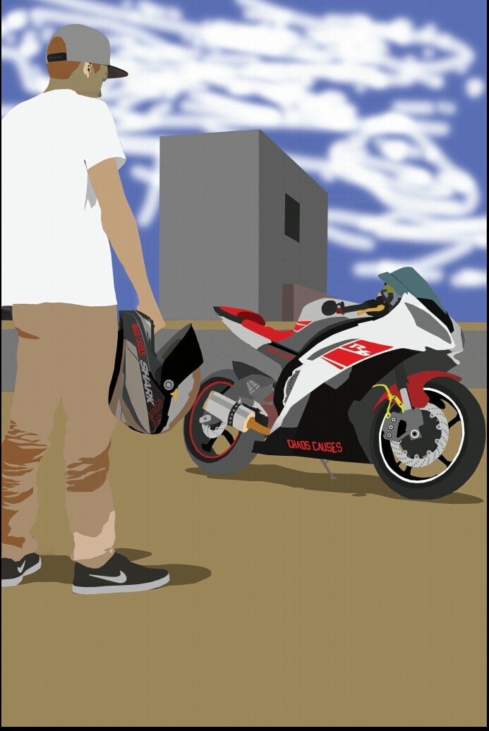 Biker vector
