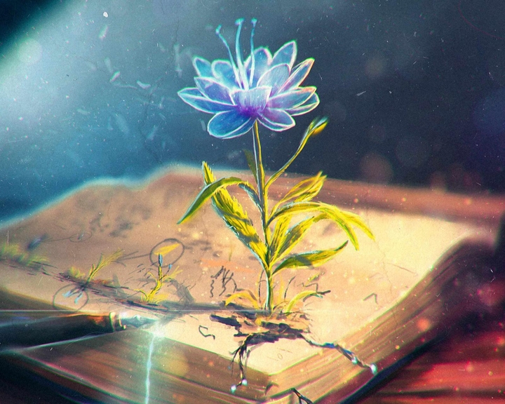 Flower in a book