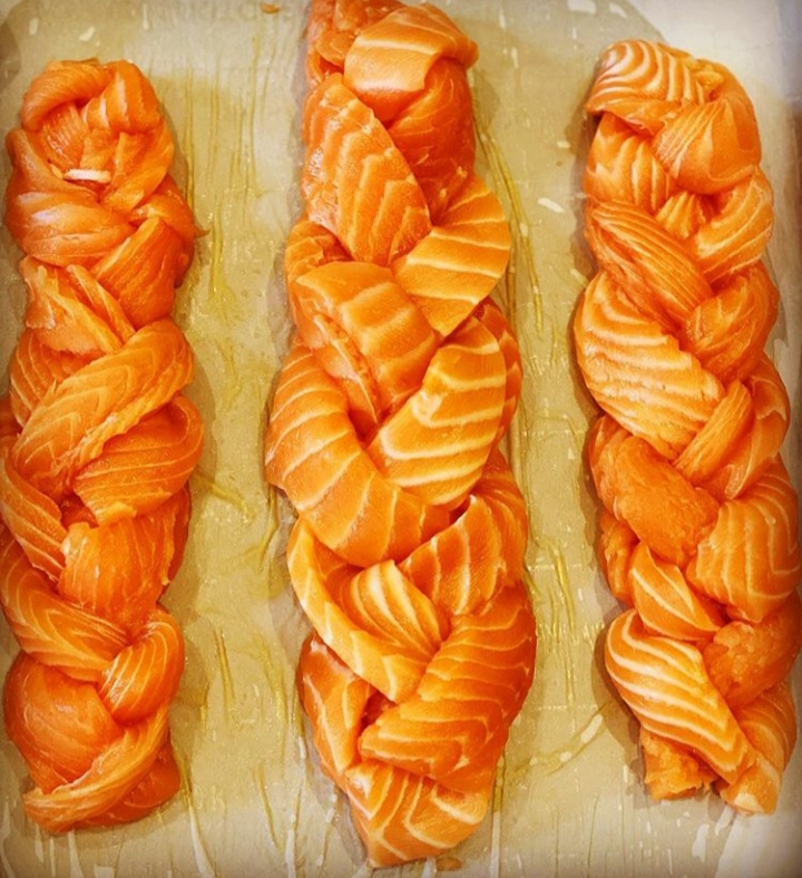Braided salmon