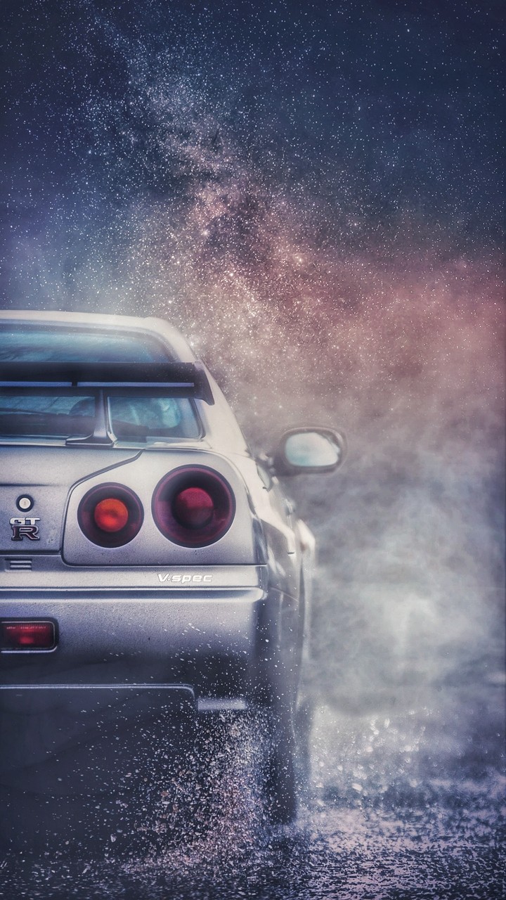 Nissan skyline gtr 34 in the sky