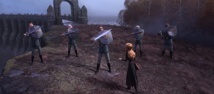 Anna against the soldiers
