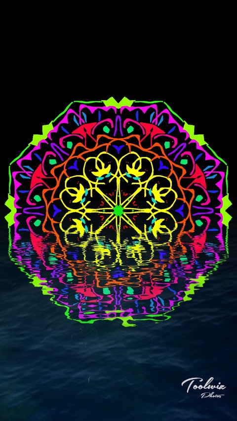 mandala in water