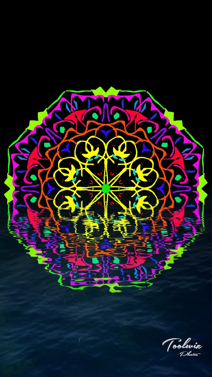 mandala in water