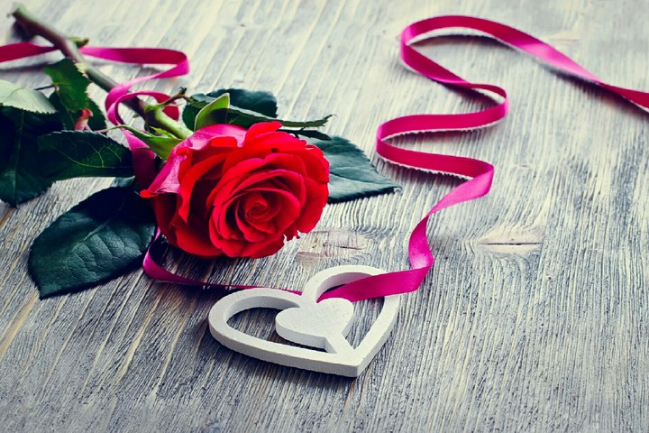 Red Rose with a Ribbon !!!