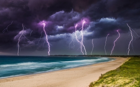 cloud, lightning wallpapers