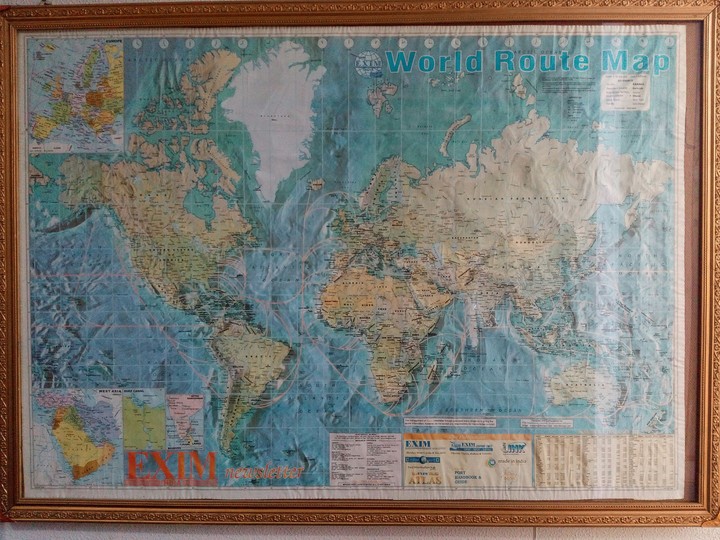 World Ruote map