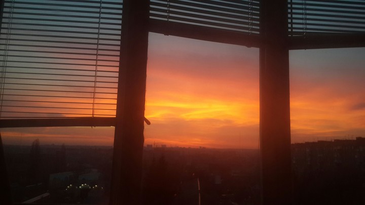 sunset.