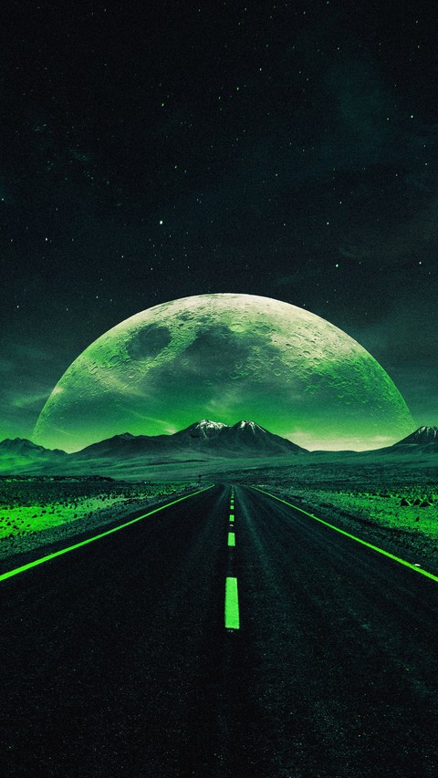 highway, astronomy Hintergrundbilder