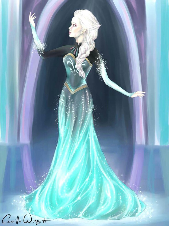 Elsa becomes the snow queen