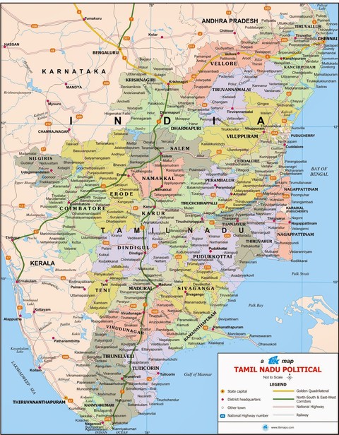 Tamil nadu map