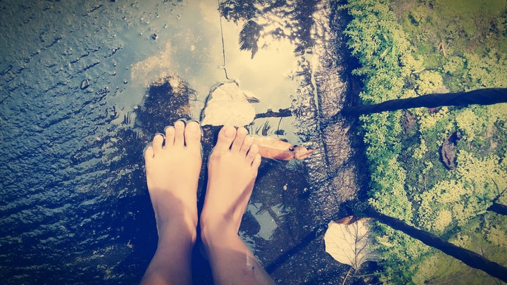 a rainy-sunny morning