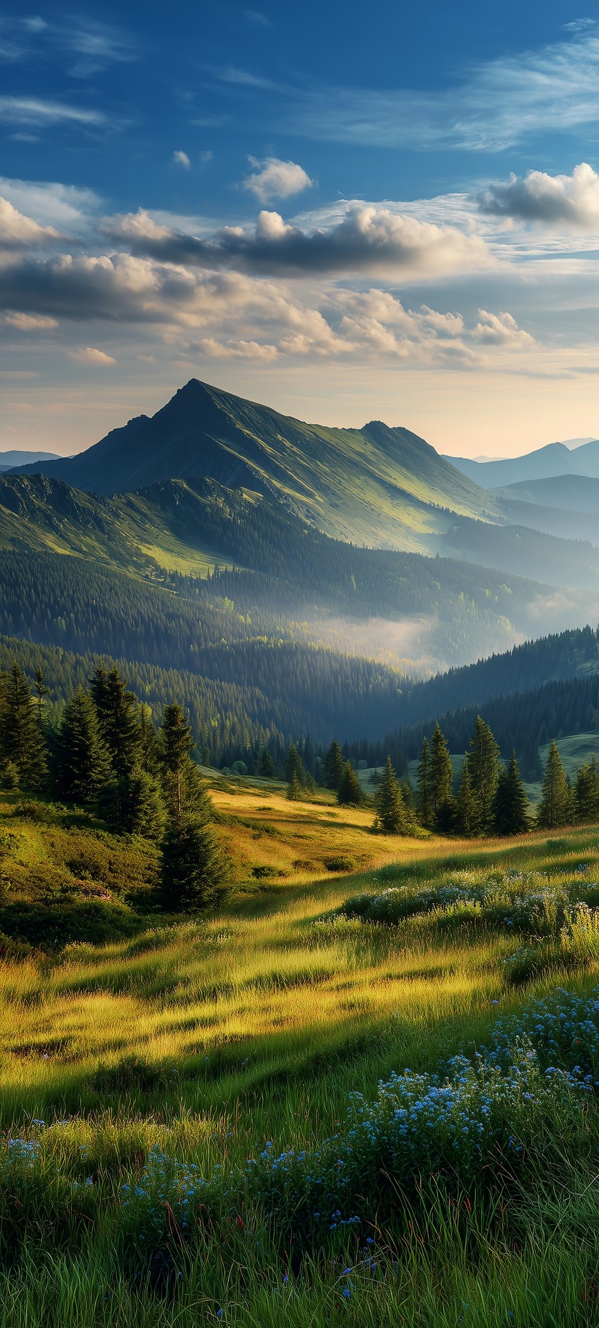 тапети grass, mountain