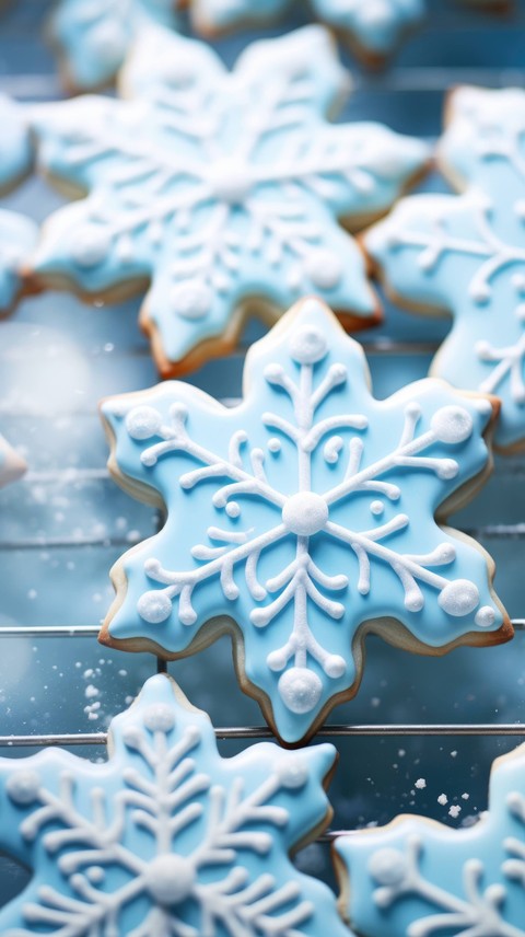 fonds d'écran biscuit, Snowflake
