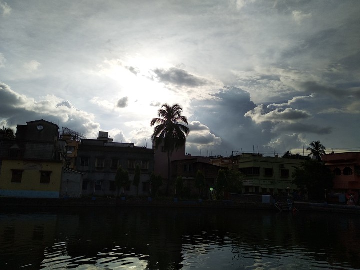 Riverside evening glow