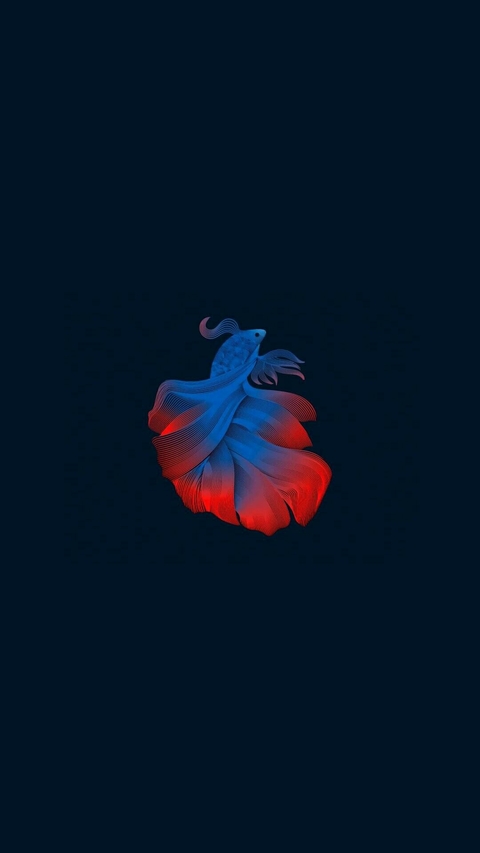 red blue fish