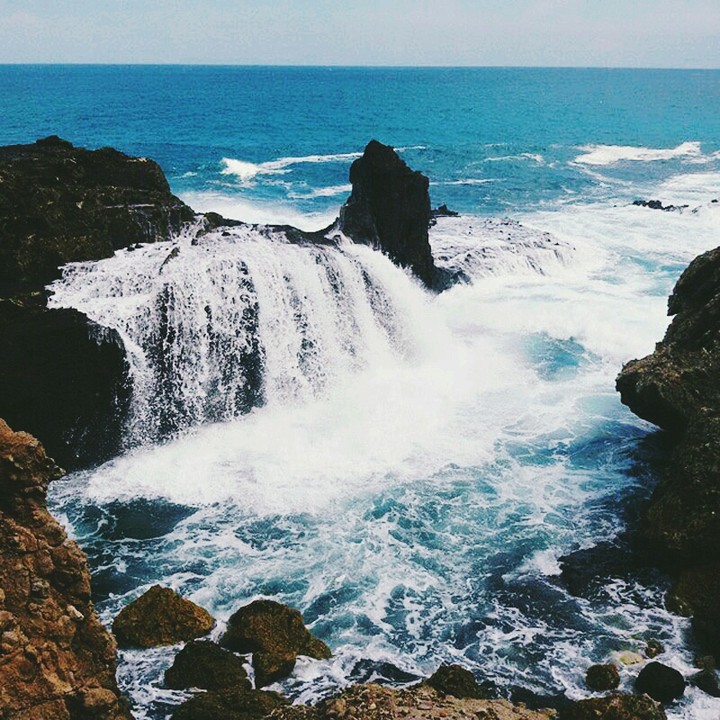 Rock on the ocean
