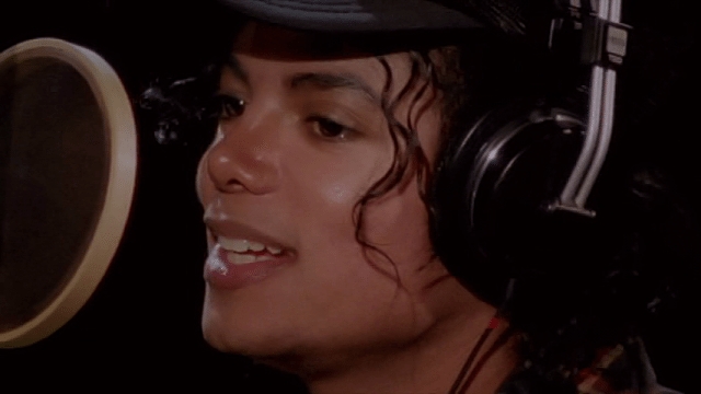 MJ in the recording studio